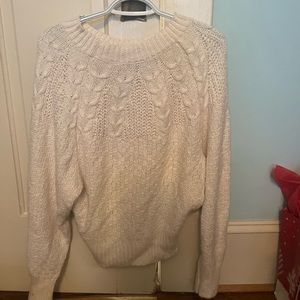 American eagle white sweater